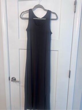 Classic Charcoal Grey Sleeveless Maxi Dress